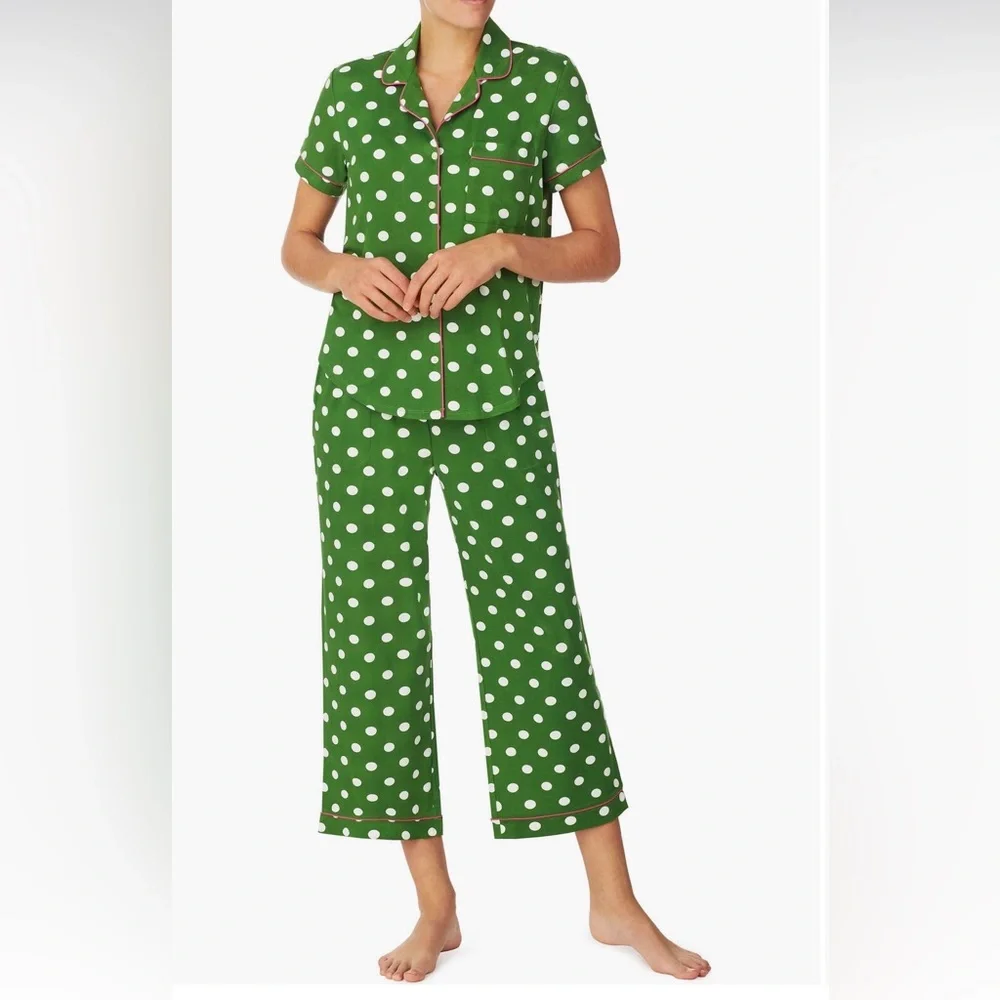 Kate Spade NEW NY Print crop PJ Set Size 1X